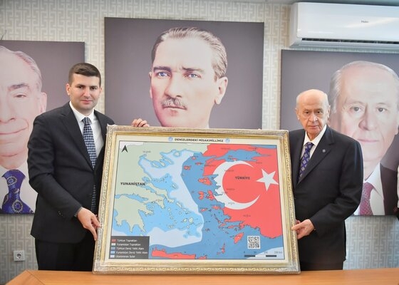 Αυτός είναι ο χάρτης με τα ελληνικά νησιά που απεικονίζονται ως τμήματα της Τουρκίας.